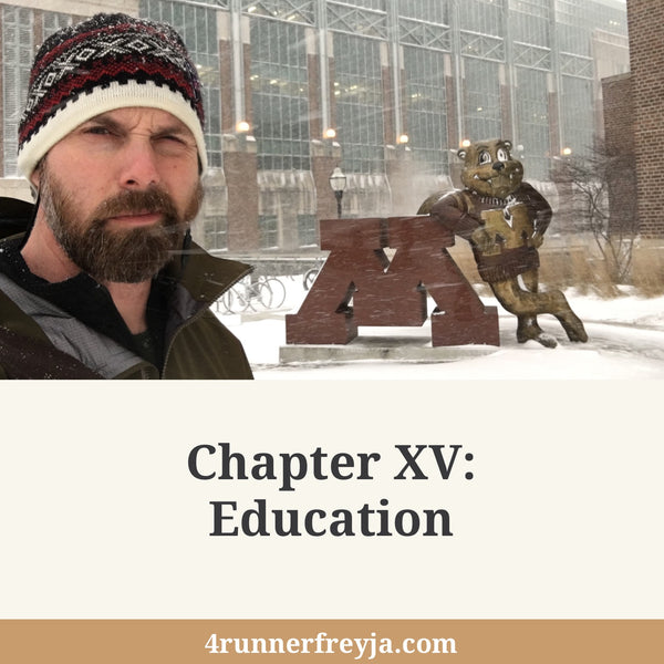 Chapter XV: Education